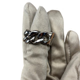Yves Saint Laurent ID Plaque Chain Link Ring