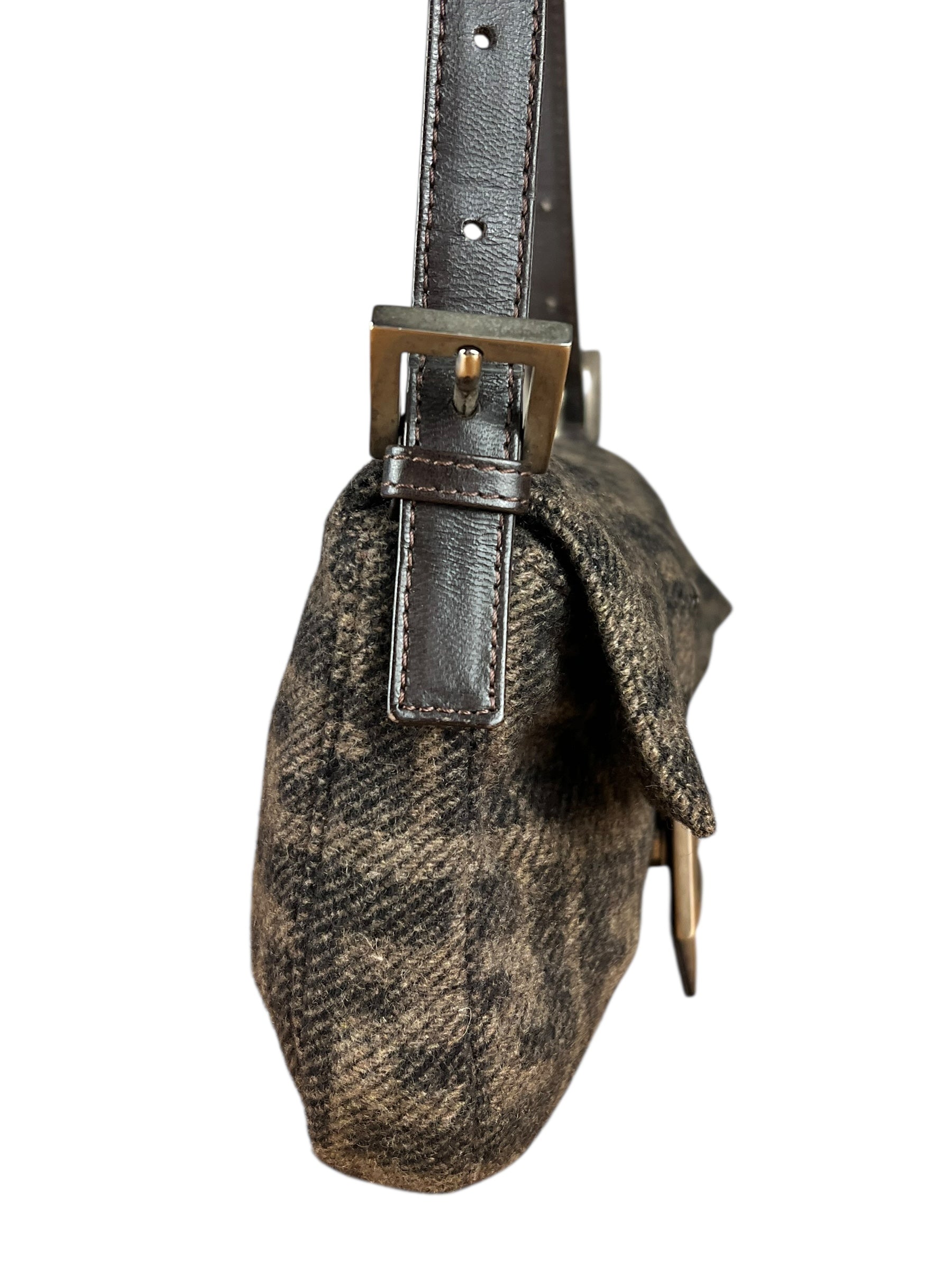 Fendi Wool Zucca Baguette