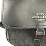 Coach Black Leather Pace Messenger Crossbody Bag