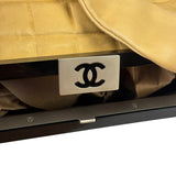 Chanel Beige Lambskin Chocolate Bar Frame Handbag 2002