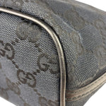 Gucci Black Canvas GG Print Mini Boat Pochette