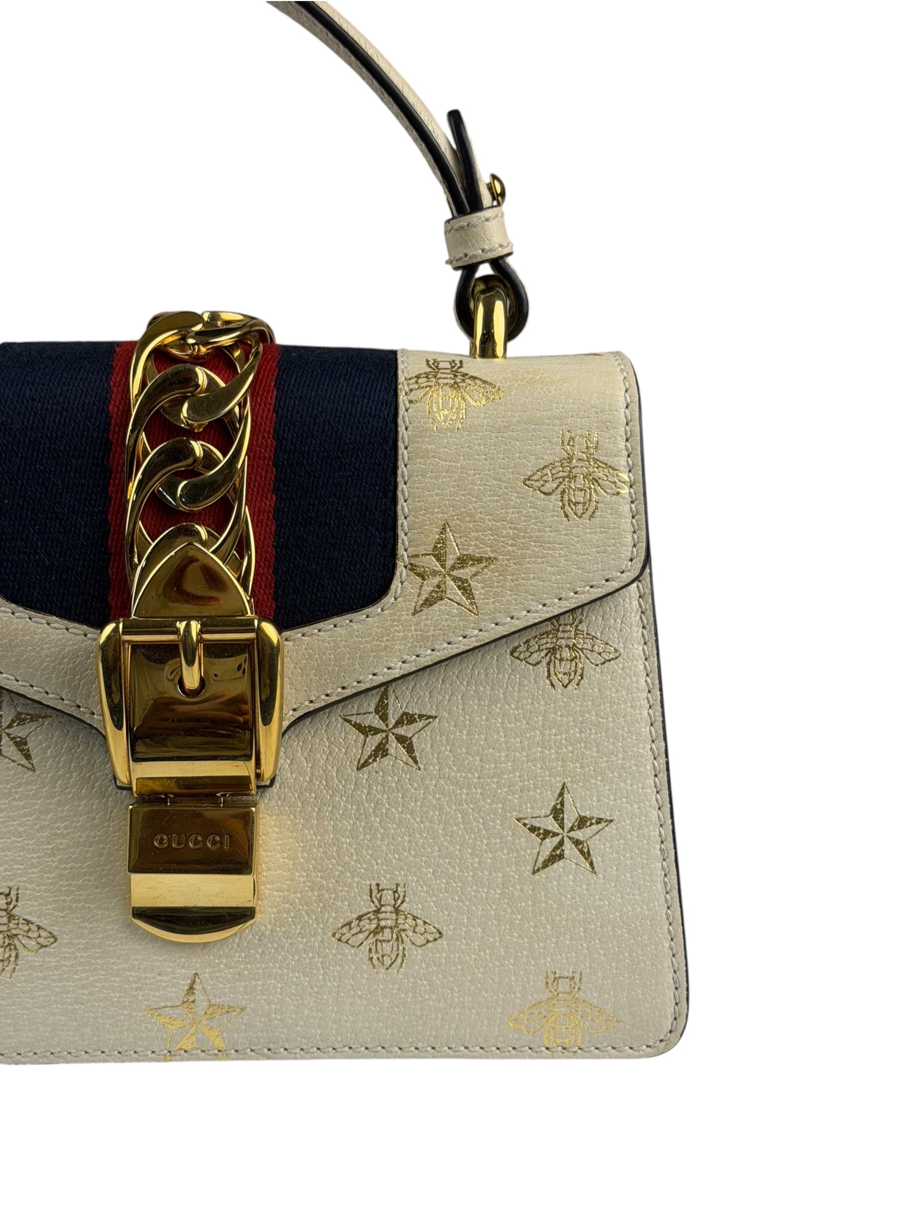Gucci Sylvie Bee Star Mini 2-Way Bag