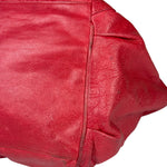 Balenciaga Red Leather Le City Tote