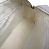 Chanel Grey Quilted Leather Trim Bowling Bag 2000