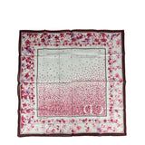 Christian Dior Vintage Floral Print Silk Handkerchief/Scarf