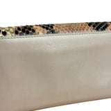 Salvatore Ferragamo Multi-Toned Leather Python Gancini Continental Wallet