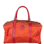 Fendi FF Vintage Boston Bag Red