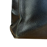 Gucci Vintage Black Leather Shoulder Tote