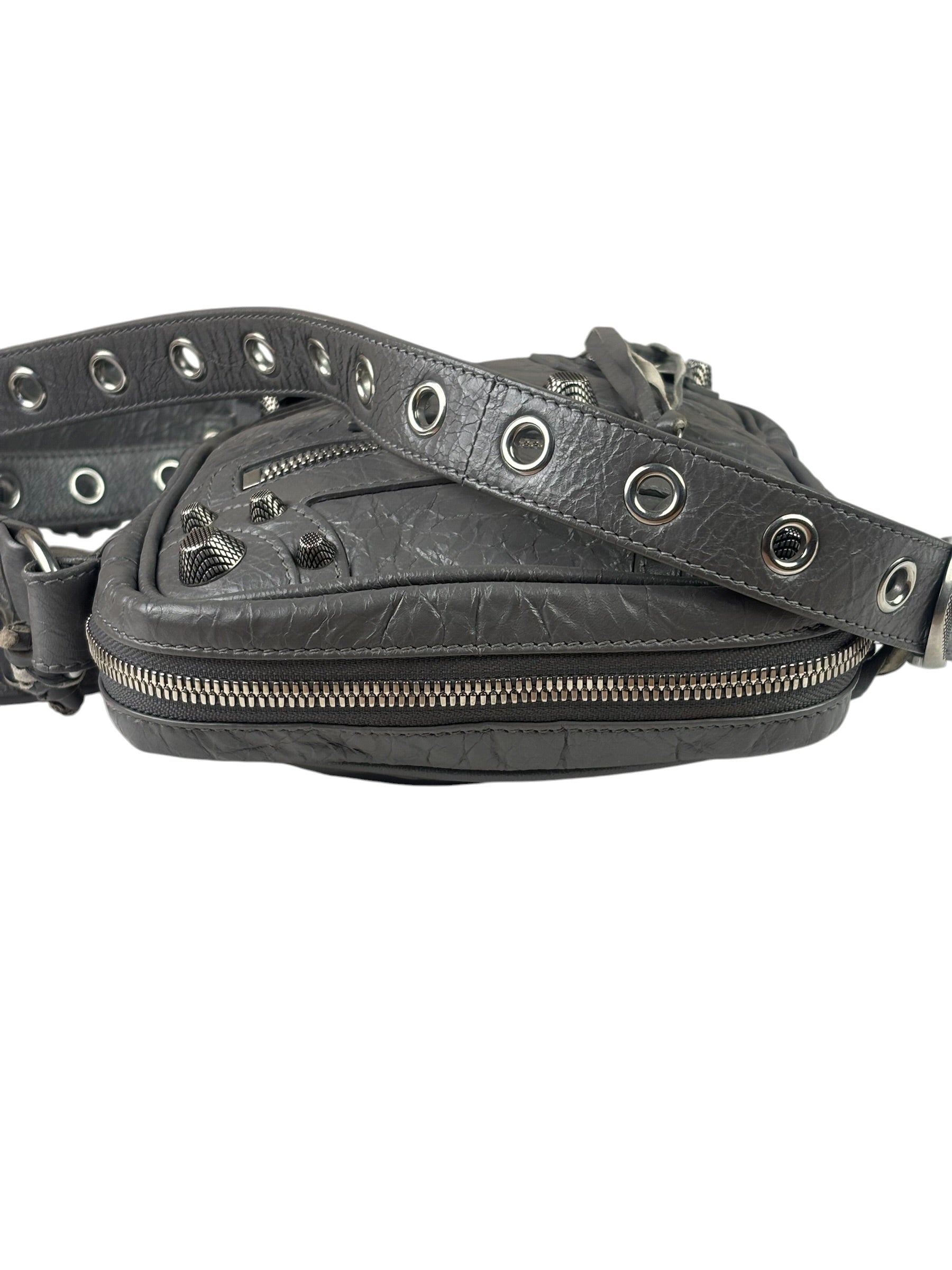 Balenciaga Gray Le Cagole Crossbody Bag