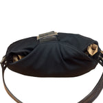Fendi Vintage Black Mamma Baguette Shoulder Bag