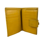 Celine Vintage Brown Macadam Bifold Kisslock Wallet