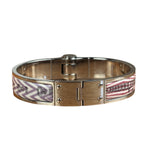Hermes Palladium Plated Charniere Enamel Bangle PM