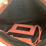 Balenciaga Rose Burbon Leather Large Premier Clutch Bag