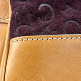 Celine Vintage Suede Macadam Leather Bowler Bag