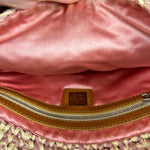 Fendi Raffia Crochet Baguette