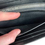 Balenciaga Black Leather Flap Wallet on Chain Bag