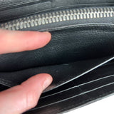 Balenciaga Black Leather Flap Wallet on Chain Bag