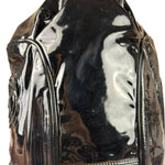 Chanel Black Patent Leather Camellia Petals Shoulder Bag 2010