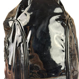 Chanel Black Patent Leather Camellia Petals Shoulder Bag 2010