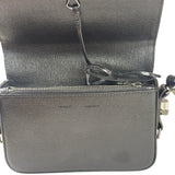 Off-White Black/White Leather Binder Clip Crossbody Bag