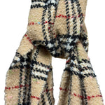 Burberry Check Alpaca Bouclé Wool Scarf