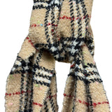 Burberry Check Alpaca Bouclé Wool Scarf