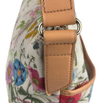 Gucci Vintage Leather/Canvas Blooms Crossbody