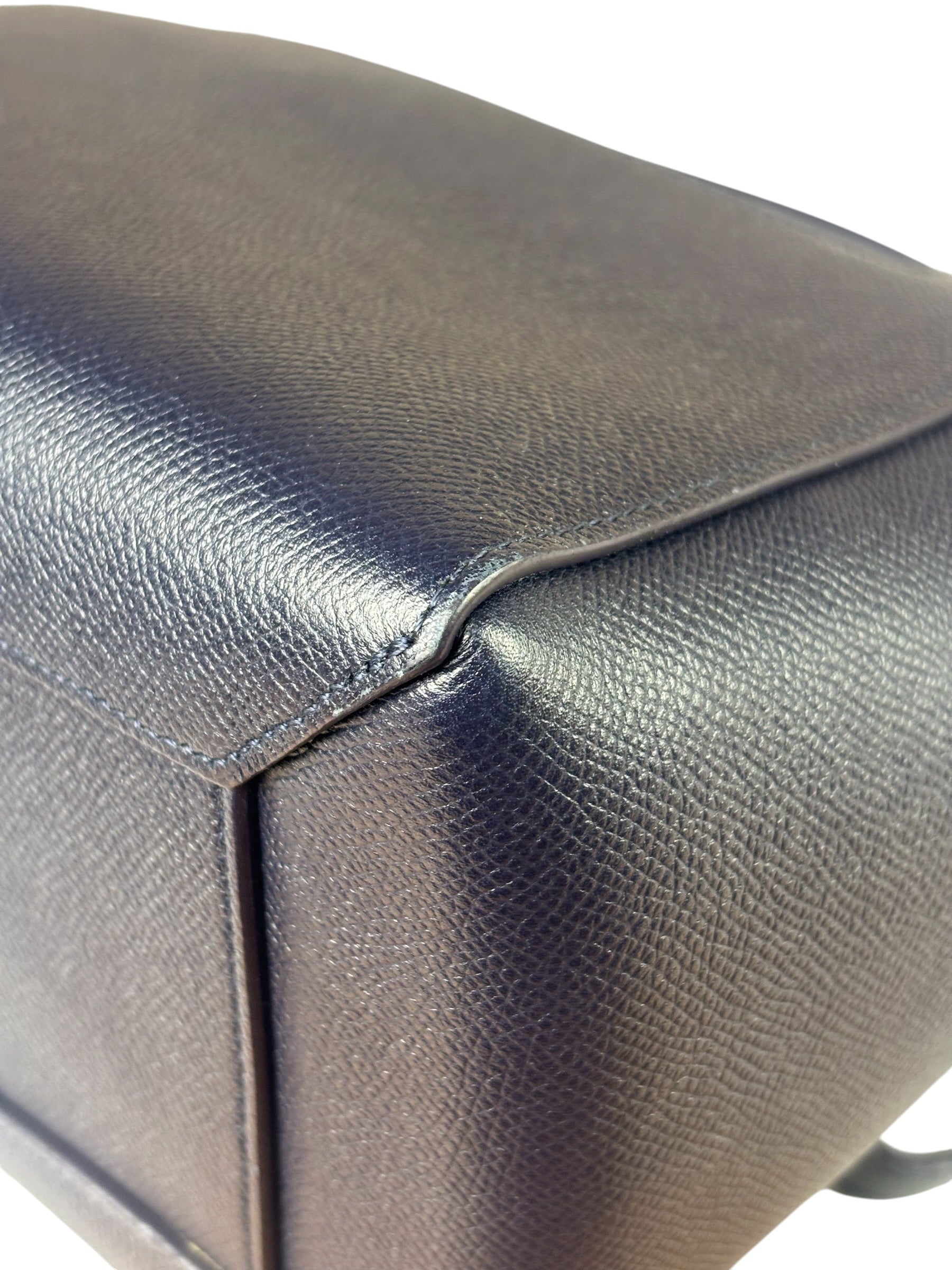 Celine Navy Grained Calfskin Belt Two-Way Bag