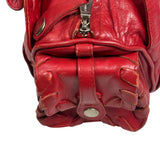 Chloe Red Leather Silverado Shoulder Bag