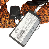 Prada Knit Polyester Black/Orange Beanie