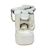 Chanel White Quilted Leather Small Gabrielle Hobo Bag 2019