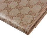 Gucci GG Pink Crystal Canvas Long Wallet