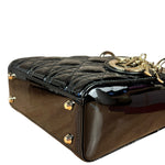 Dior Patent Cannage Mini Lady Dior Black