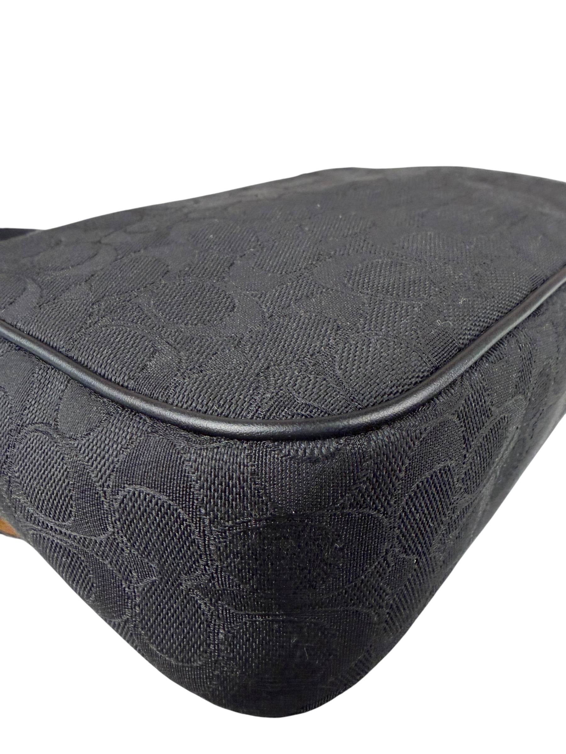 Coach Black Leather Pace Messenger Crossbody Bag