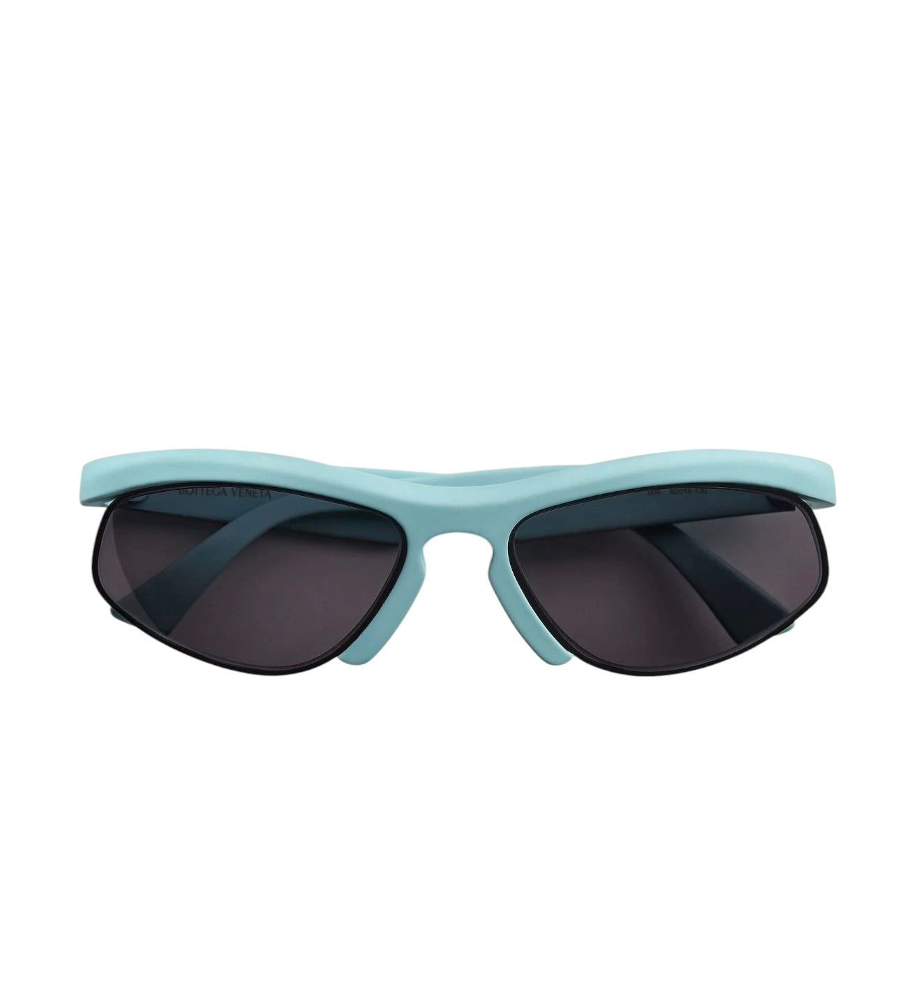 Bottega Veneta BV1114S Blue Sporty Oval Sunglasses