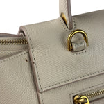 Celine Cream Calfskin Belt Nano Two-Way Bag
