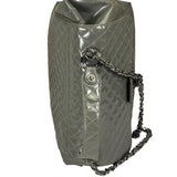 Chanel Grey Patent Leather Mademoiselle Kelly Flap Bag 2008
