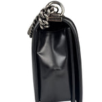 Chanel Black Calfskin Boy Flap Bag 2015