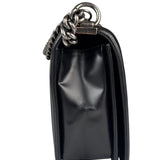Chanel Black Calfskin Boy Flap Bag 2015