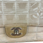 Chanel Vintage Beige Travel Line Classic Flap 2001