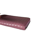 Bottega Veneta Intreccio Long Zip Wallet Pink