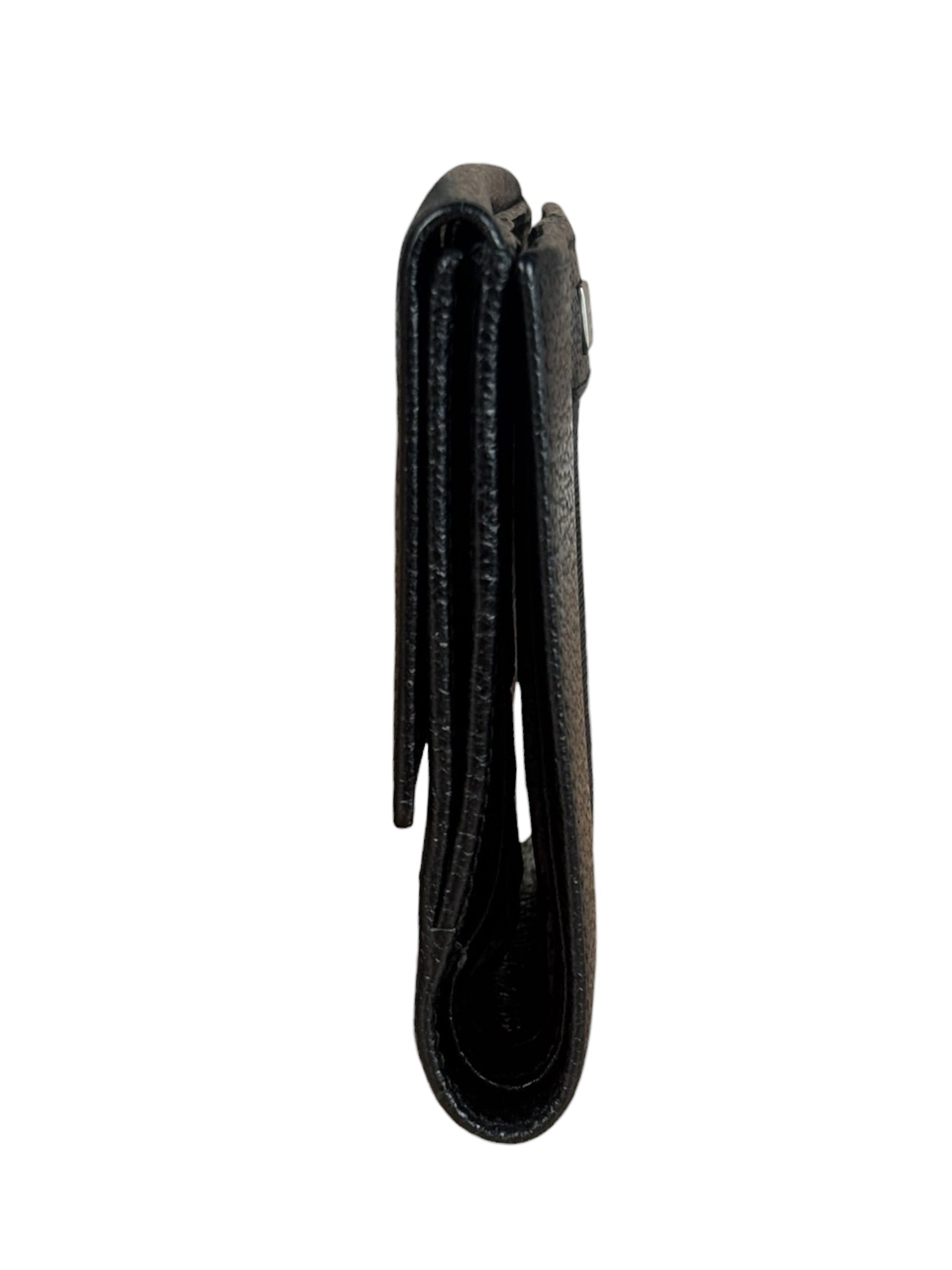 Gucci Vintage Black Leather Bi-Fold Wallet
