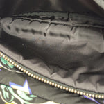Prada Multicolor Nylon Leather Trim Frankenstein Print Pouch