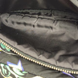 Prada Multicolor Nylon Leather Trim Frankenstein Print Pouch