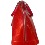 Louis Vuitton Apple Red Vernis Alma Handbag GM