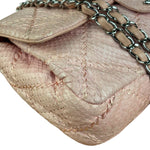 Chanel Pink Leather Small Unlimited Stitch Flap Shoulder Bag 1999