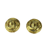Chanel Gold CC Embellished Earrings