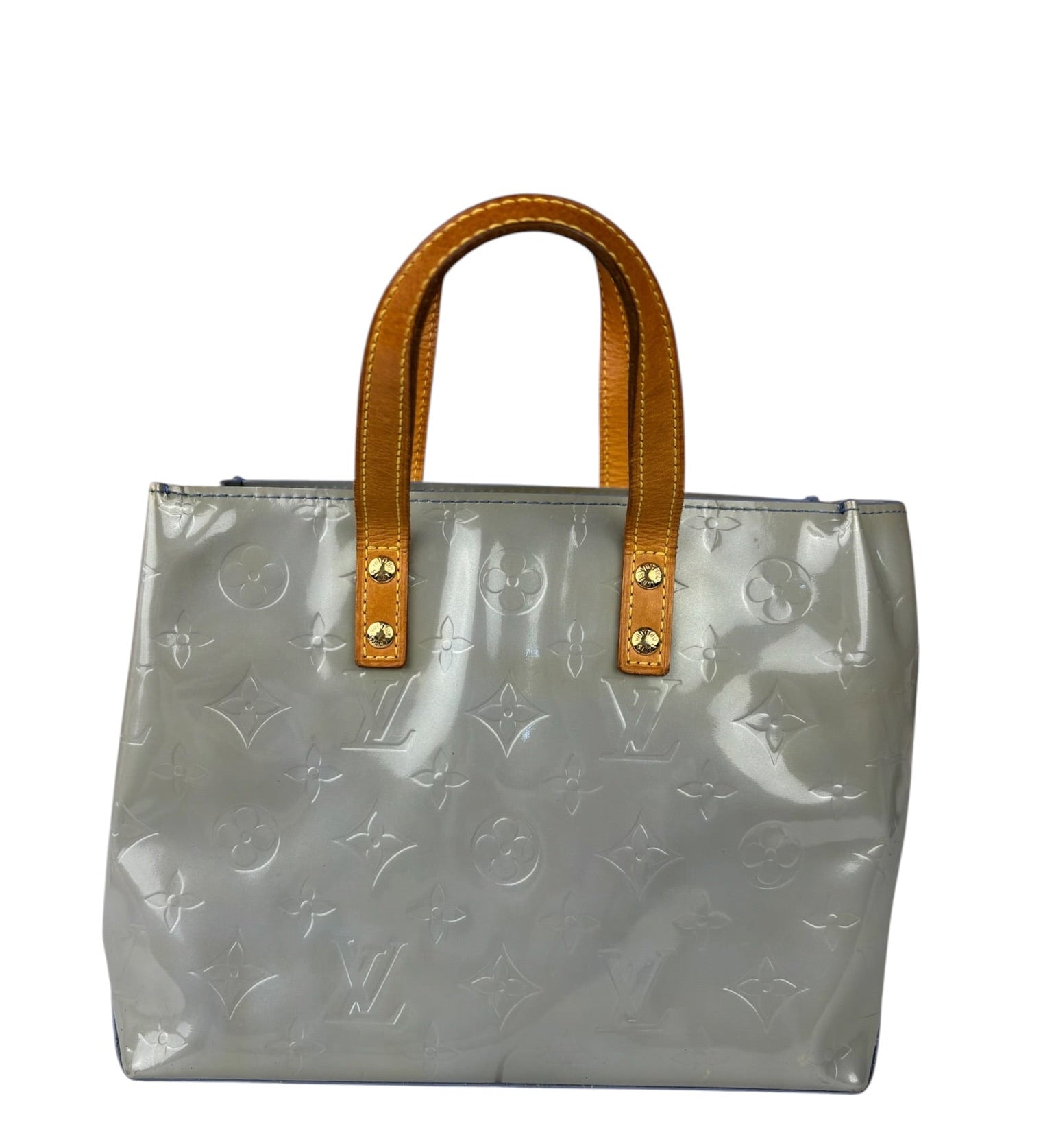 Louis Vuitton Vintage Blue/Lavender Leather Vernis Reade PM