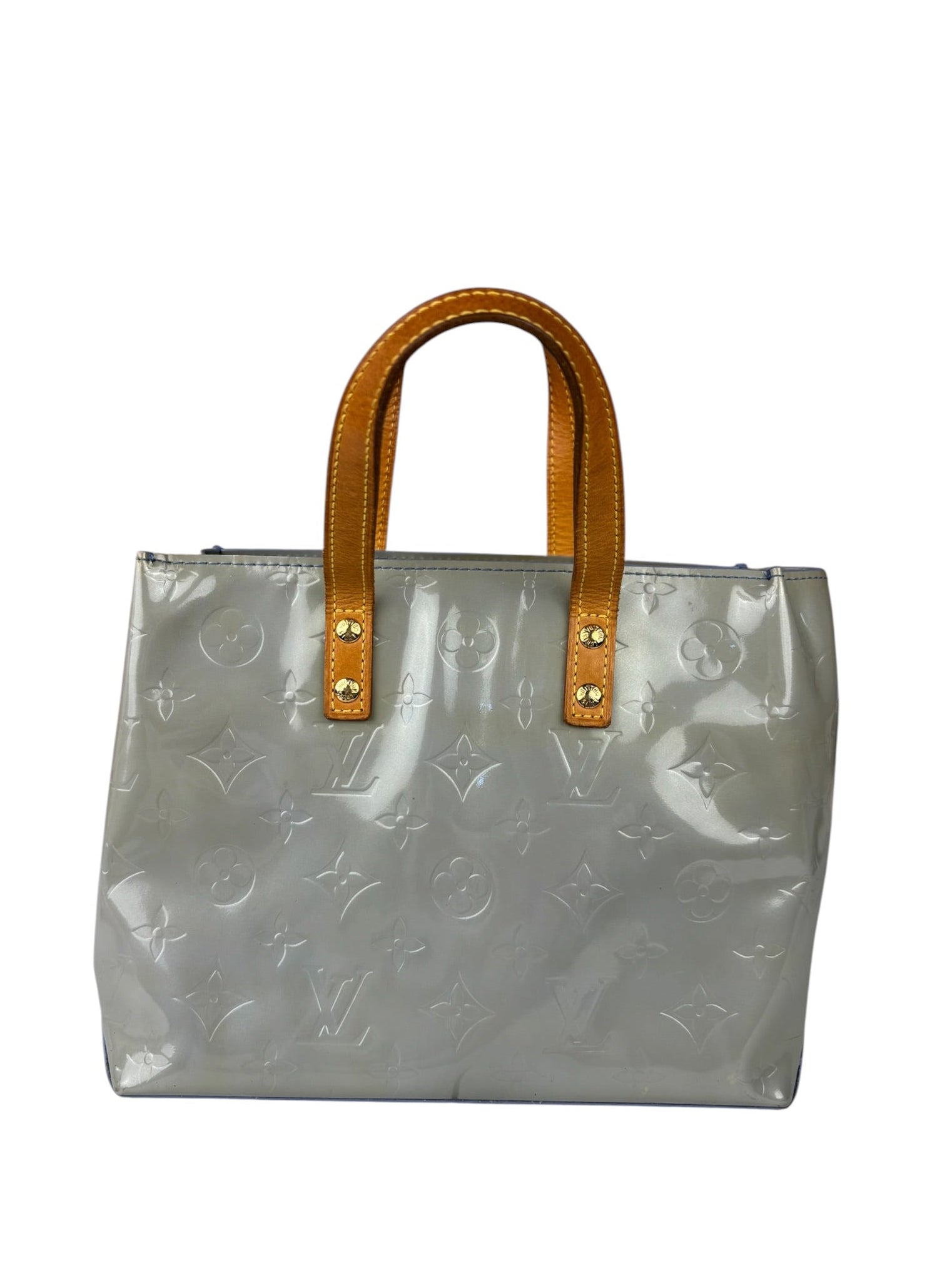 Louis Vuitton Vintage Blue/Lavender Leather Vernis Reade PM