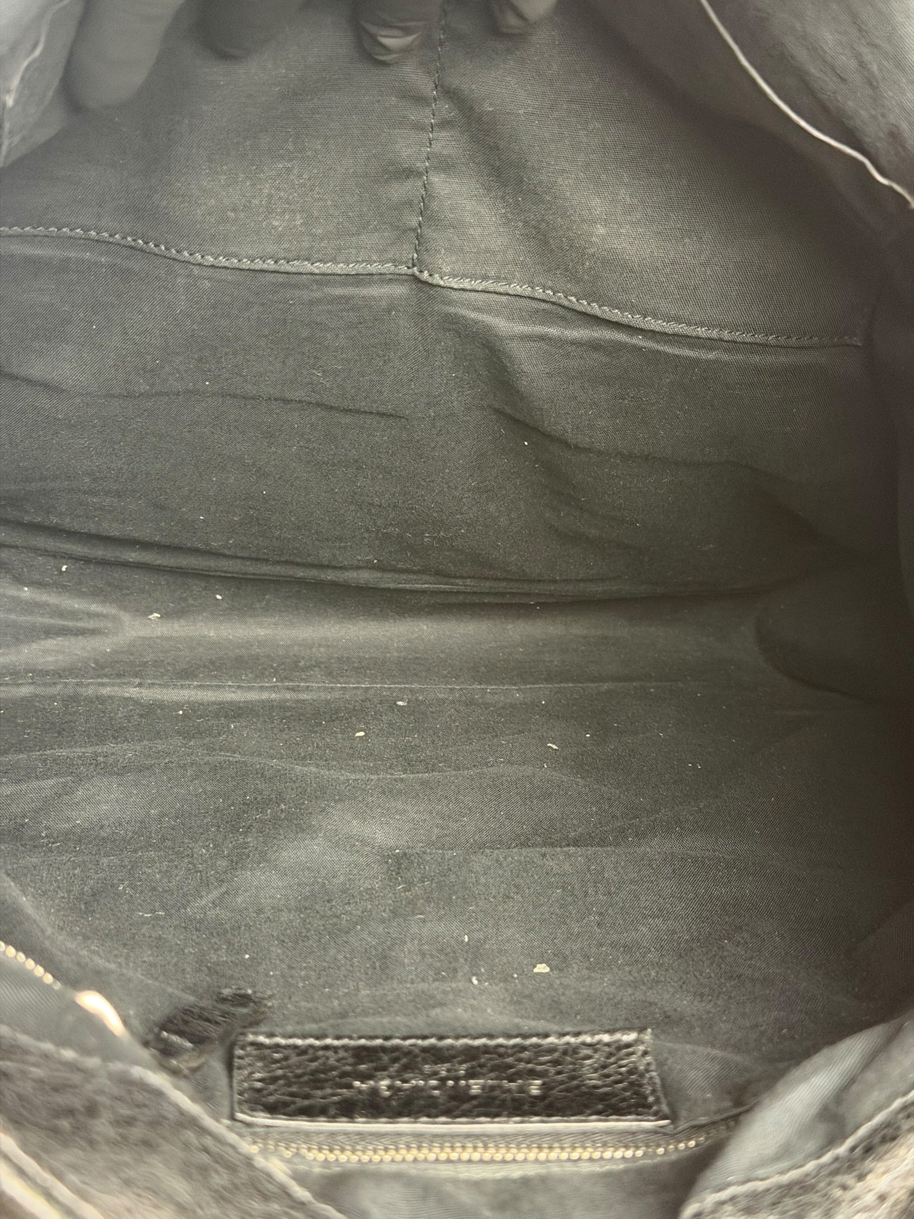 Balenciaga Vintage Black Leather Classic Square Zip Shoulder Tote Bag